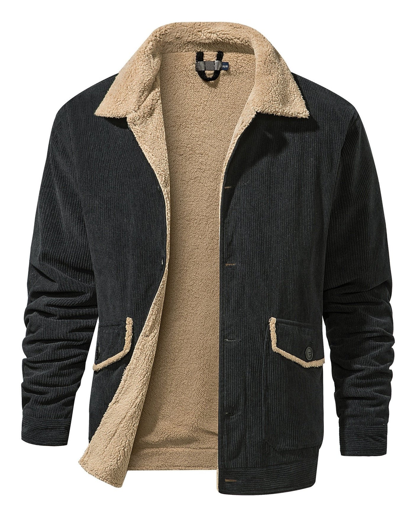 Toog - Zweiseitige Herrenjacke aus Cord mit Sherpa-Futter