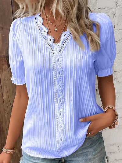 Carla™ | Elegante Bluse mit V-Ausschnitt