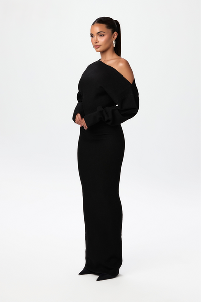 Denise™ | Schulterfreies Pulloverkleid