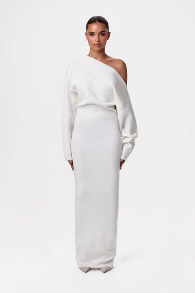 Denise™ | Schulterfreies Pulloverkleid