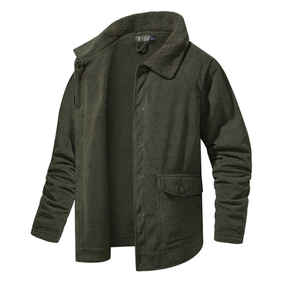 Toog - Zweiseitige Herrenjacke aus Cord mit Sherpa-Futter