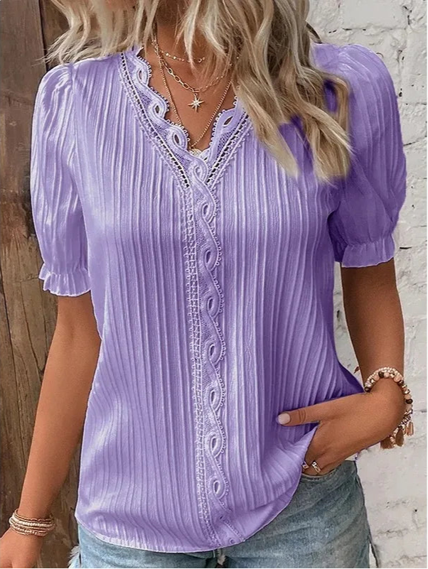 Carla™ | Elegante Bluse mit V-Ausschnitt